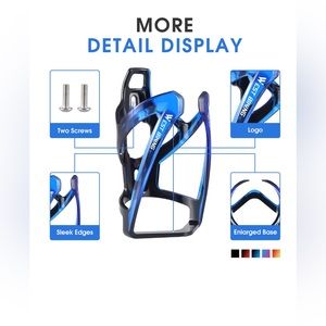 Bike Water Bottle Cage, Durable Ultralight Plastic Water Drink Holder Rack